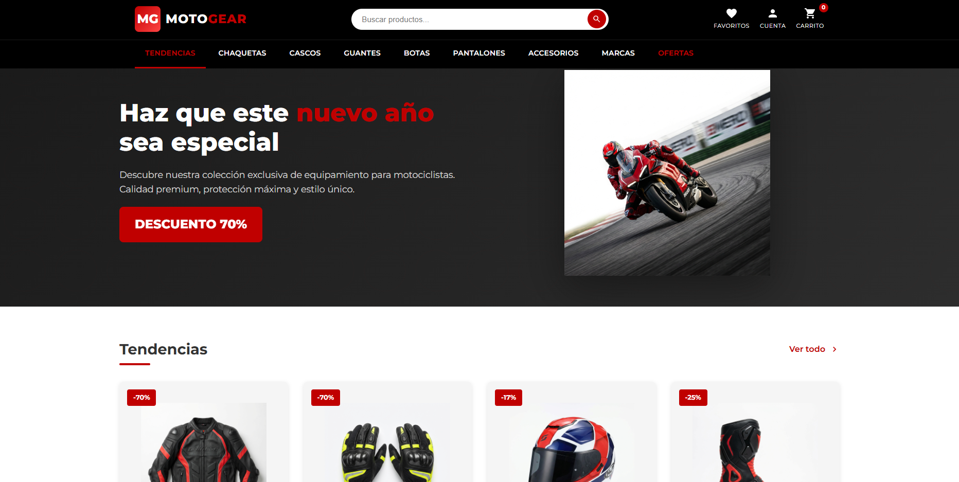 MotoGear Tienda